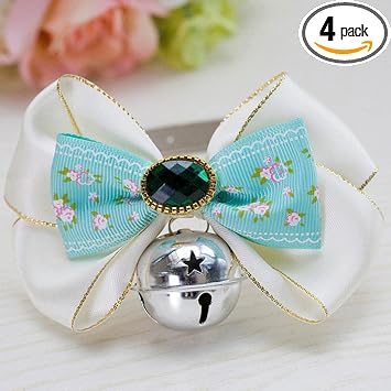 Maxbell Fashion Adjustable Puppy Bow Collar Necktie Bowknot for Pet Dog Cat 6#L