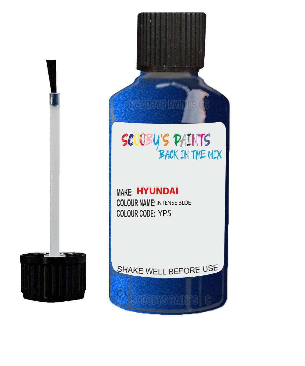 Gift Plaques Uk Blue Scobby Paints Car Scratch Repair Touch Up Paint 20Ml Compatible With Hyundai Intense (Yp5)