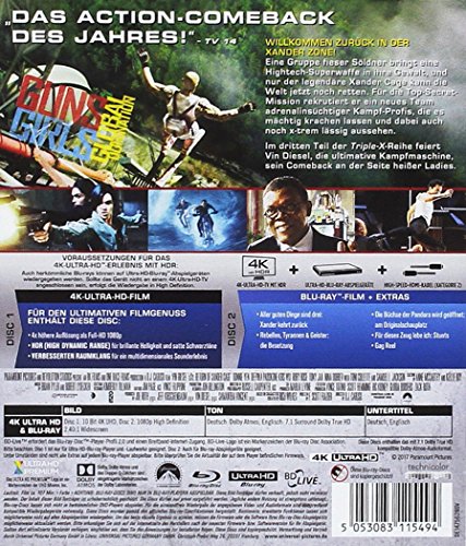 xXx: Die Rückkehr des Xander Cage – 4K Blu-ray (UHD + Blu-ray Disc)