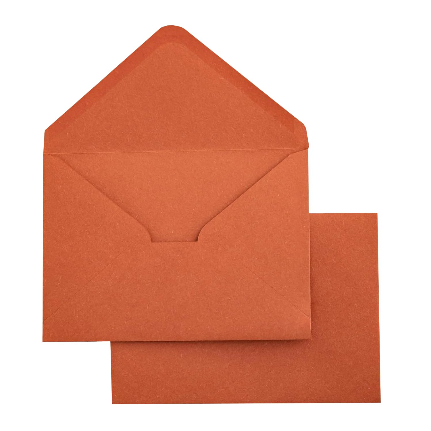 PONATIA 50 Pack A1 Envelopes, 3.62 x 5.2'' Burnt Orange Envelopes Perfect for Weddings Cards, RSVP Cards, Response Cards, Baby Showers, Thank You