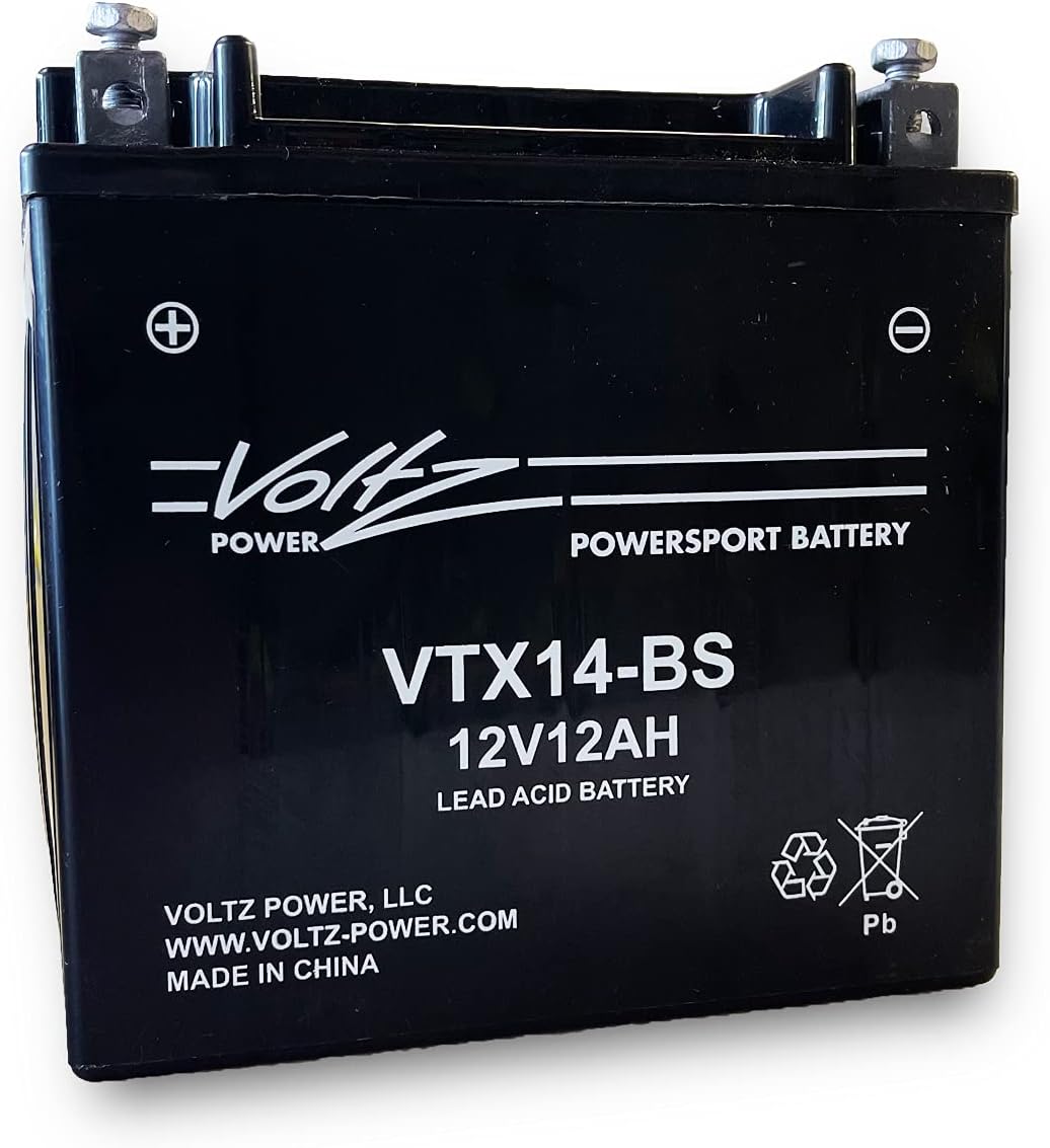 VTX14-BS Maintenance Free (AGM) Powersport Battery with Acid Pack