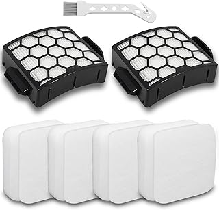Filter Replacement Set for Shark NV602UK NV602UKT NV702UK NV702UKT NZ690UK NZ690UKT Lift-Away Upright Vacuum Cleaner - 2 Post Motor Filters,4 Foam & 4 Felt Filters