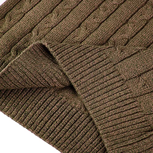Image of Kid Nation Boys Sweater Cotton Quarter Zip Sweater Kids Cable Knit Pullover | Casual 1 /4 Zip Sweater for Child 3-14 Years (Previously Amazon Essentials)