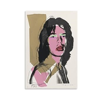 Amazon.co.jp: ミックジャガーアンディウォーホルポスター