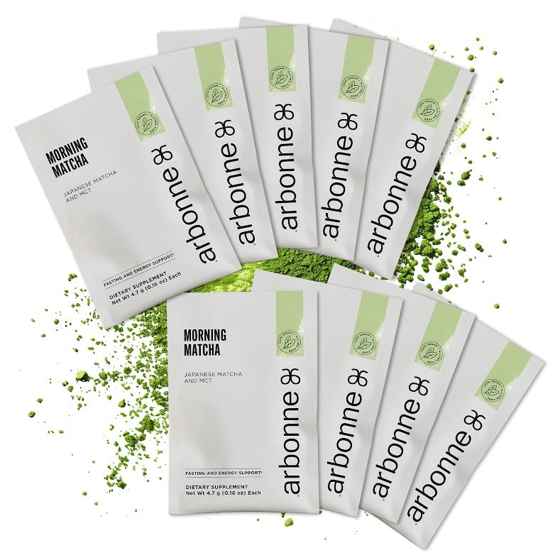 Arbonne Morning Matcha Green Tea Powder Organic Japanese Matcha Powder with MCT Oil for Sustained Energy Focus Antioxidant