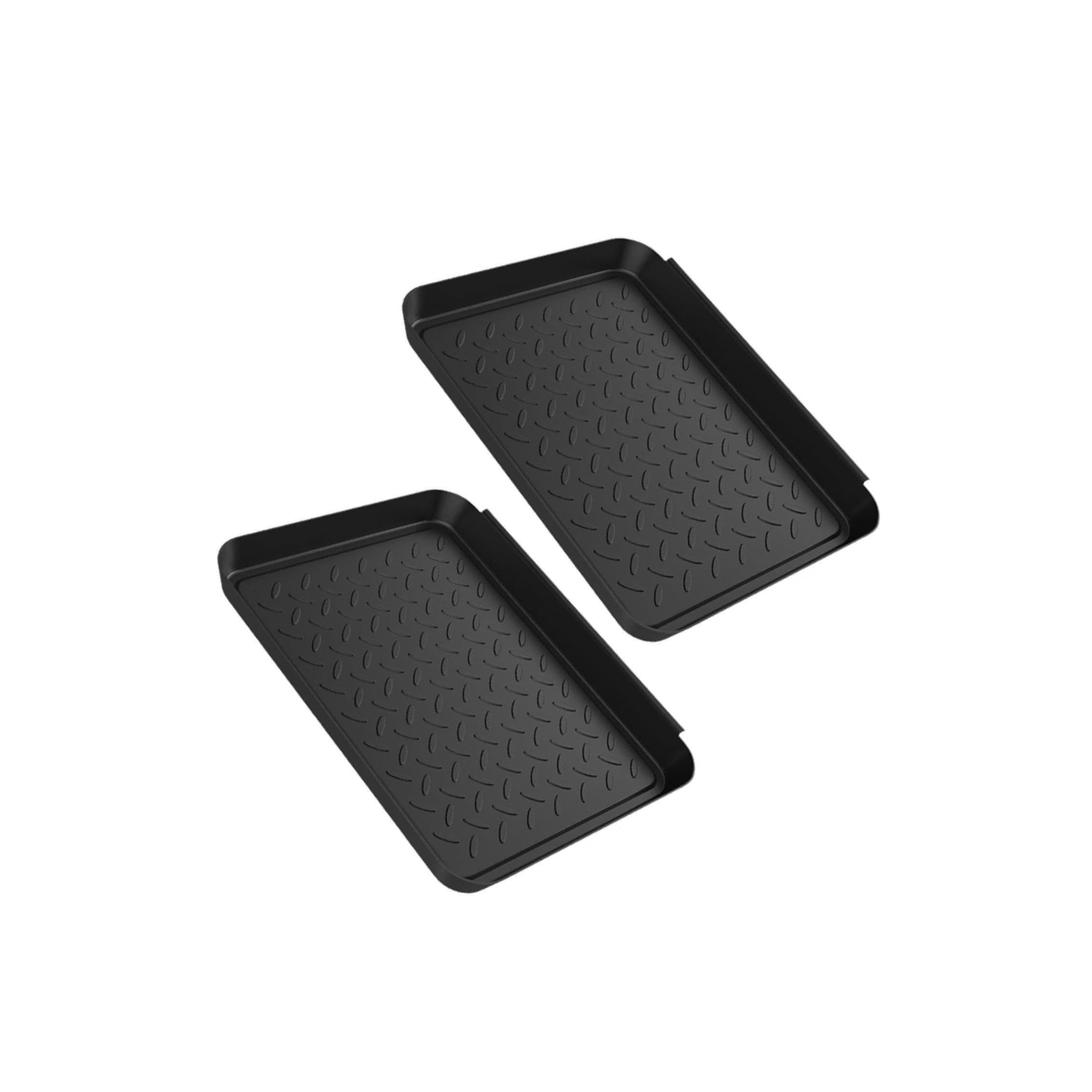 2 bandejas para Botas, protección para el Suelo, Bandeja para macetas, Alfombrillas para Botas de Garaje para Barro.