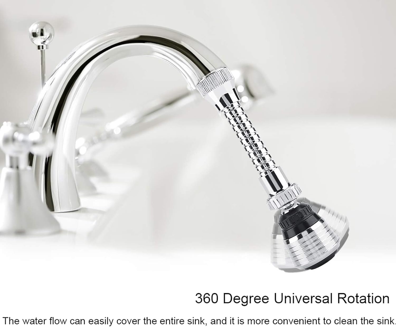 Kitchen Faucet Sprayer Attachment, 2Pcs Rotatable Faucet Sprayer Head 360 Degree Rotatable Sink Water Saving