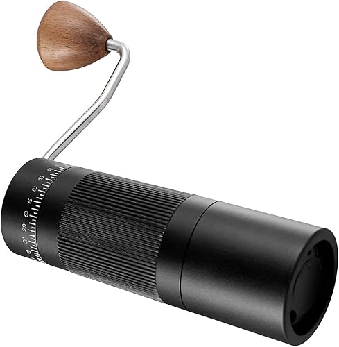 Miniatura 8 de AUNMAS Manual Coffee Grinder, Hand Coffee Bean Mill with 22g Capacity and 55 Adjustable Settings, Lightweight and Portable for Home and Travel