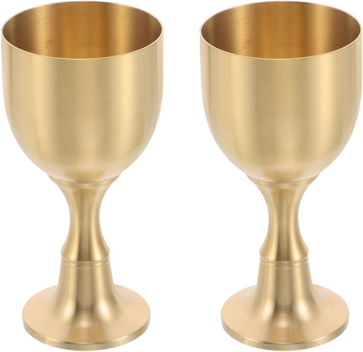 LUOZZY 6 Pcs Vintage Metal Goblet Set with Ornate Engravings - Antique Style Chalice for Wine Tasting and Medieval Decor