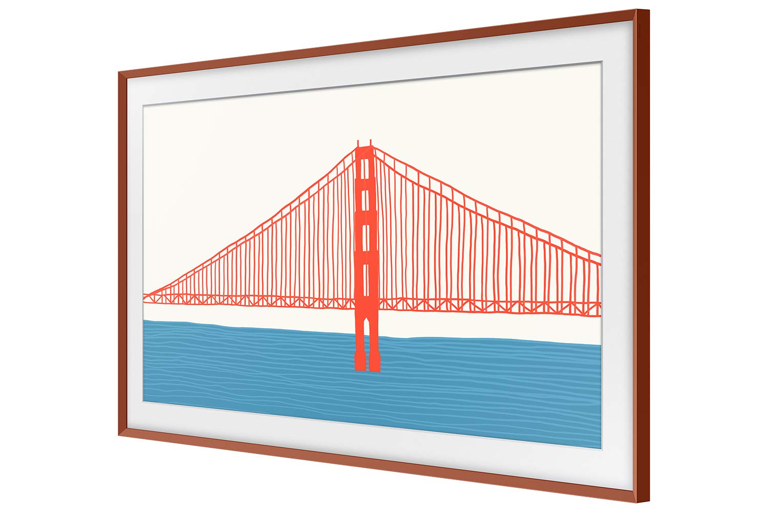 SAMSUNG 55-inch The Frame Customizable - Beveled Brick Red (VG-SCFA55TRCZA, 2021 Model)