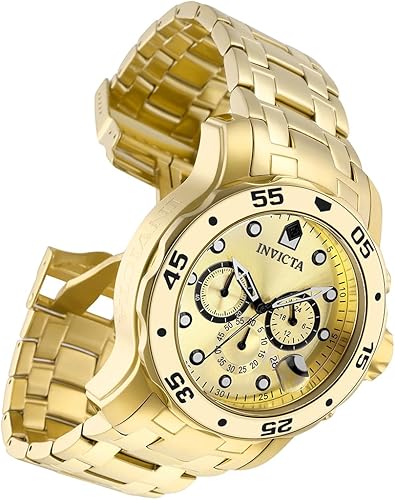 Miniatura 2 de Invicta Pro Diver - Reloj cronógrafo de cuarzo con correa de acero inoxidable color plateado modelo 26 0073