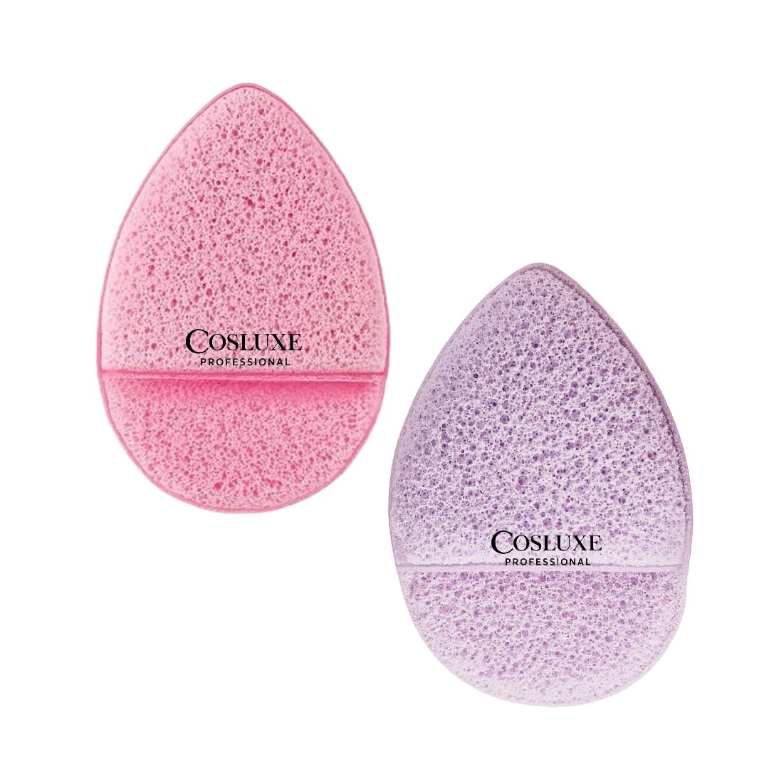 2 Pcs Exfoliating Face Cleansing Sponges for Deep Pore Cleaning, Soft Facial Scrub Pads for Daily Skincare Reusable Facial Sponges for Women girls-image-31