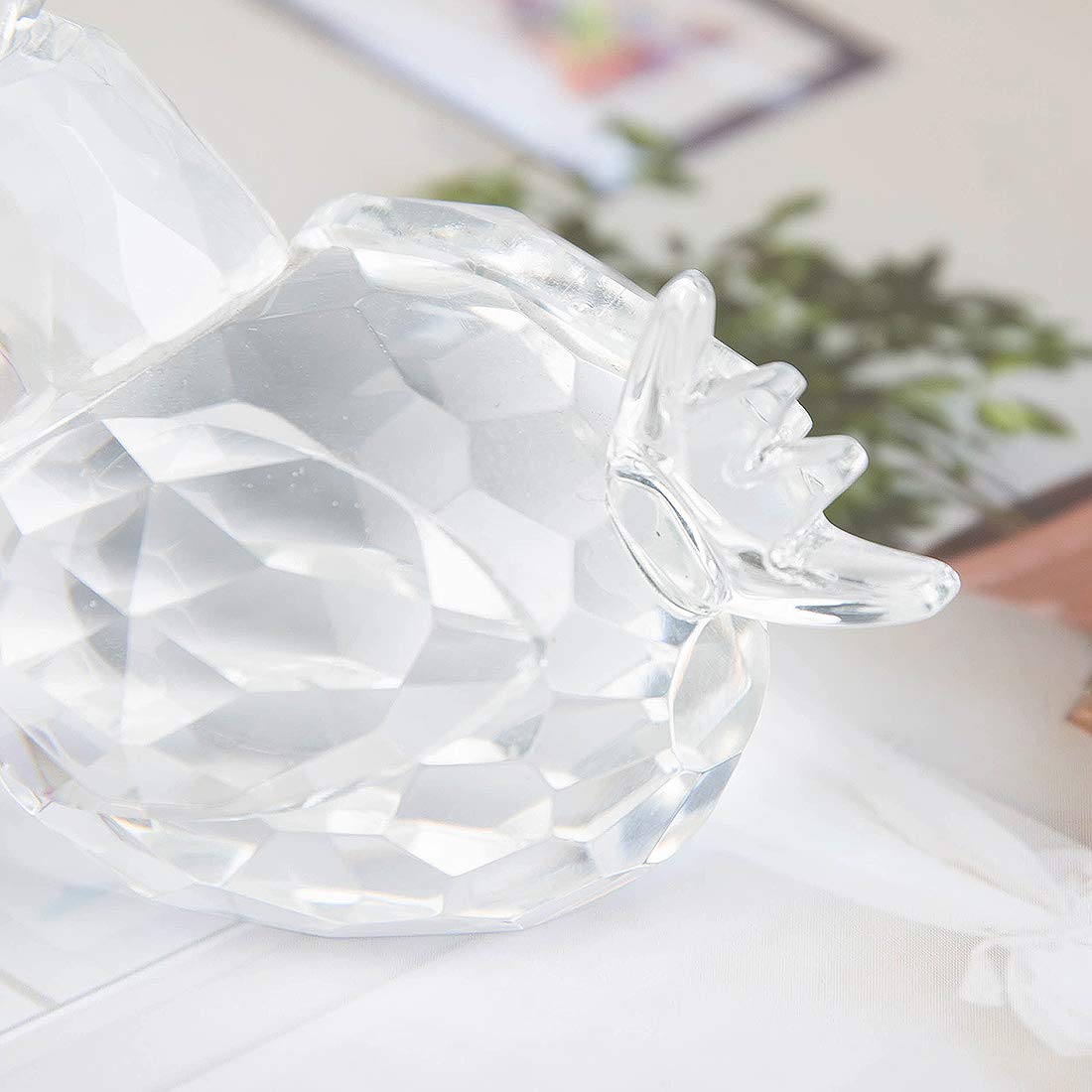 Amazon.co.jp: SAEYZ 水晶 幸運 かわいい動物 ペーパーウェイト ガラス