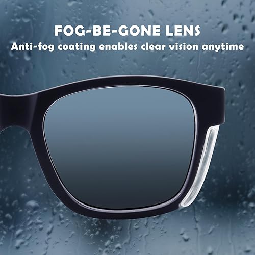 Miniatura 4 de UKNOW Gafas de seguridad  Lentes antivaho  Protección ocular con escudos laterales  Anteojos protectores ANSI Z87.1  Protección UV