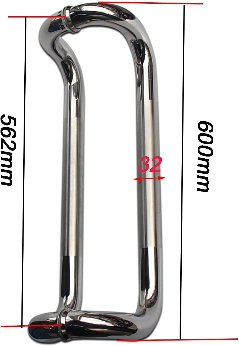 Stainless Steel Glass Door Handles, Shower Door Handle and Pulls Replacement Sets for Glass Door-Matte Black Bathroom Door Knobs for Glass Door Shower Enclosure