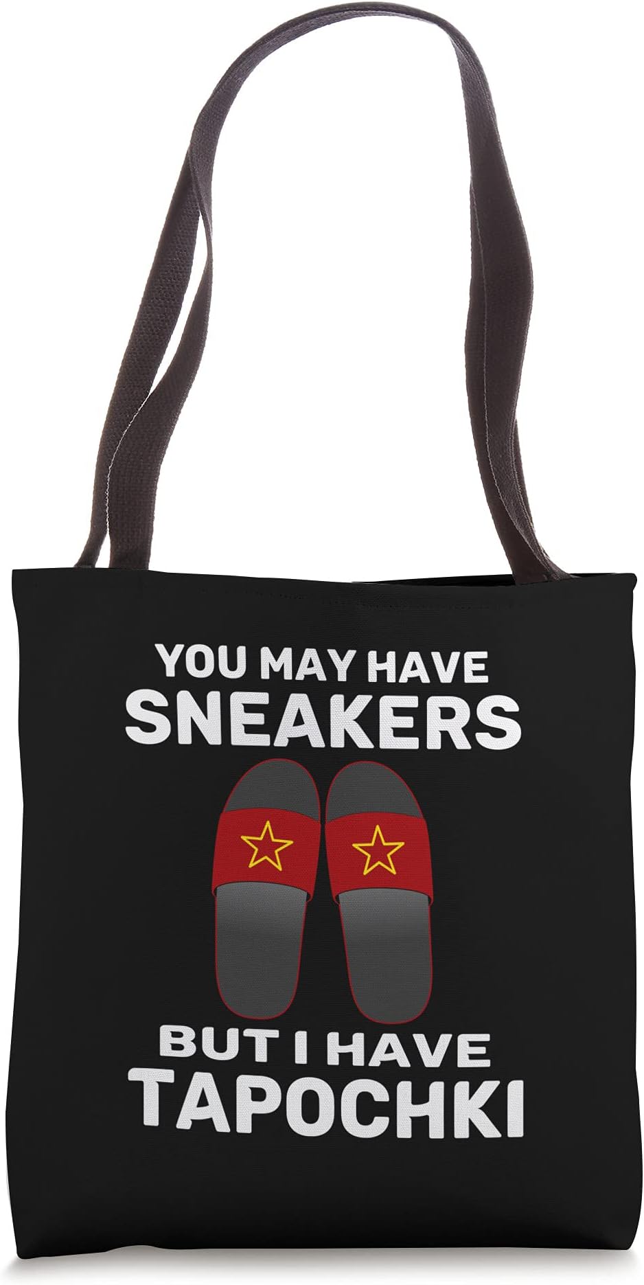 Babushka Tapochki Slippers Grandma USSR CCCP Soviet Russia Tote Bag