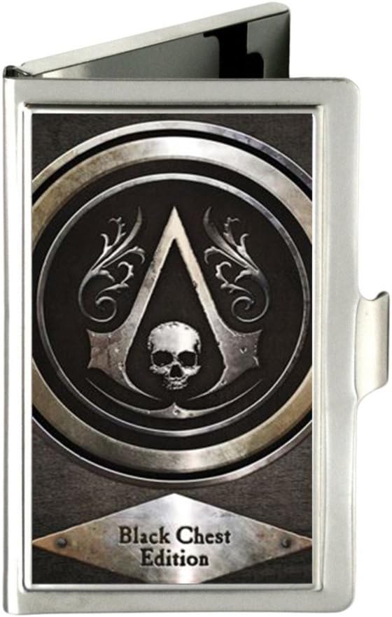 Assassin's Creed IV- Black Flag Custom Unique Business Name Card Wallet Holder Stainless Steel Case with gift box