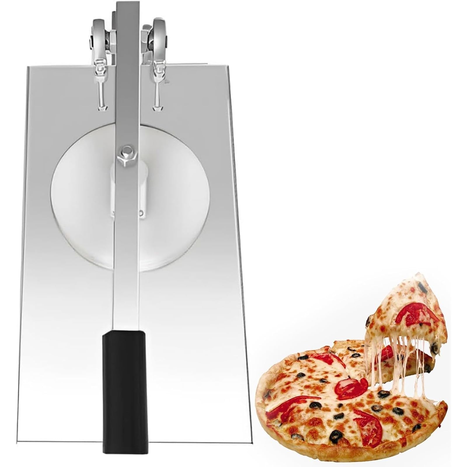 Foremka do ciasta do pizzy, wałek do ciasta o regulowanej grubości, zawiera wiele płyt dociskowych, idealna do pieczenia i gotowania w domu, kuchni, pieczenia i gotowania