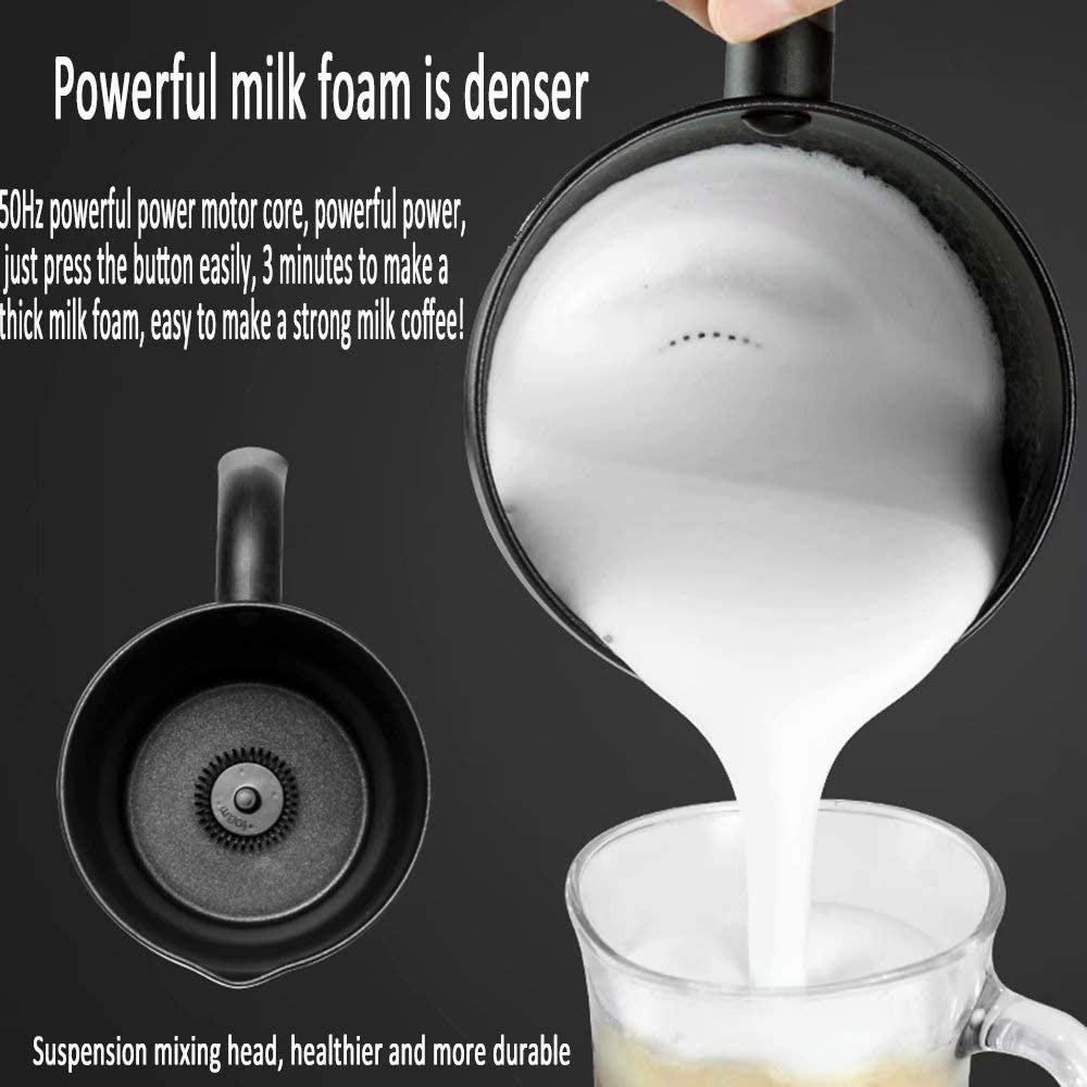 Latte staccabile al latte, multifunzione Steamer in acciaio inox automatico con schiuma calda e fredda Latte, cappuccino, macchiato, latte caldo, cioccolata calda, lavastoviglie, funzionamento s