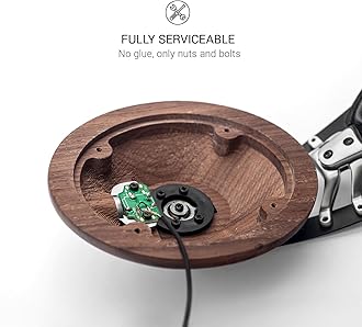 MEZE AUDIO | 99 Classics Walnut Silver | Wooden Closed-Back Headphones for Audiophiles | Gaming | Podcasts | Home Office | Wired Over-Ear Headphones with Mic and Self Adjustable Headband