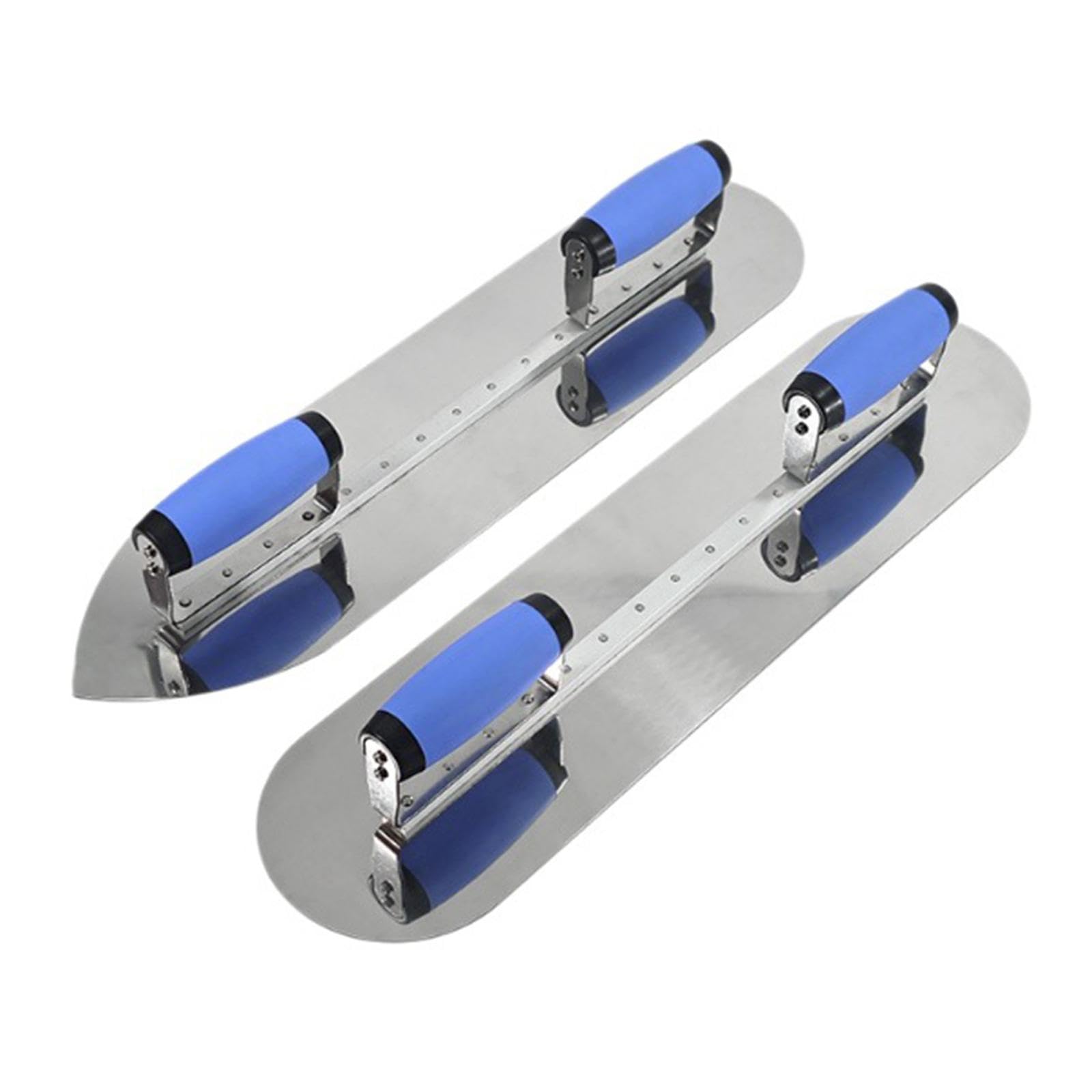 Frattazzo a Doppia Impugnatura Attrezzo per Intonacare con Ampie E Manici Comodi per Finiture E Applicazione Veloce Su Superfici Estese a, 20in Round Pointed