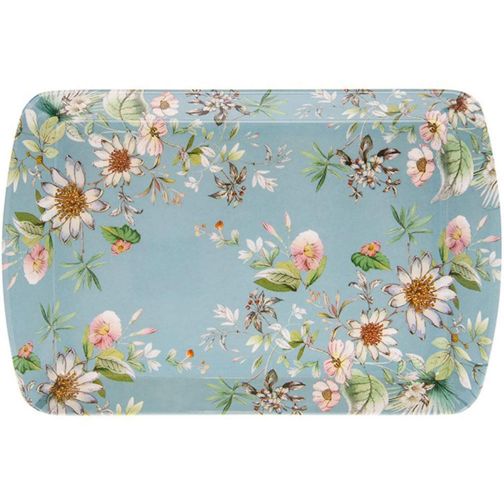 The Leonardo Collection Green/Flowery Daisy Meadow Small Tray