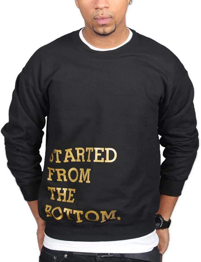 Tru Designz Men's Drake Started From The Bottom Sweatsirt YMCMB Young Money Drizzy Toronto