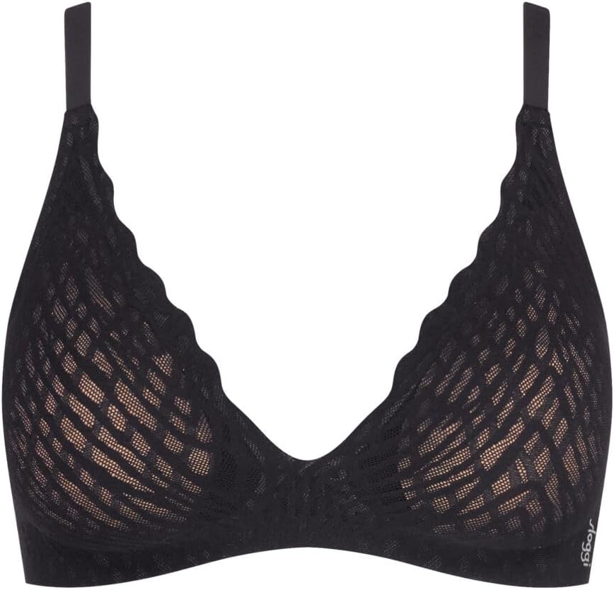 Sloggi Zero Feel Bliss UP Bra Push Up Non Wired Bra Seamless Underwear Lingerie Black