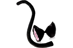 Black Cat Ear Clips | Spooky Cosplay Costume