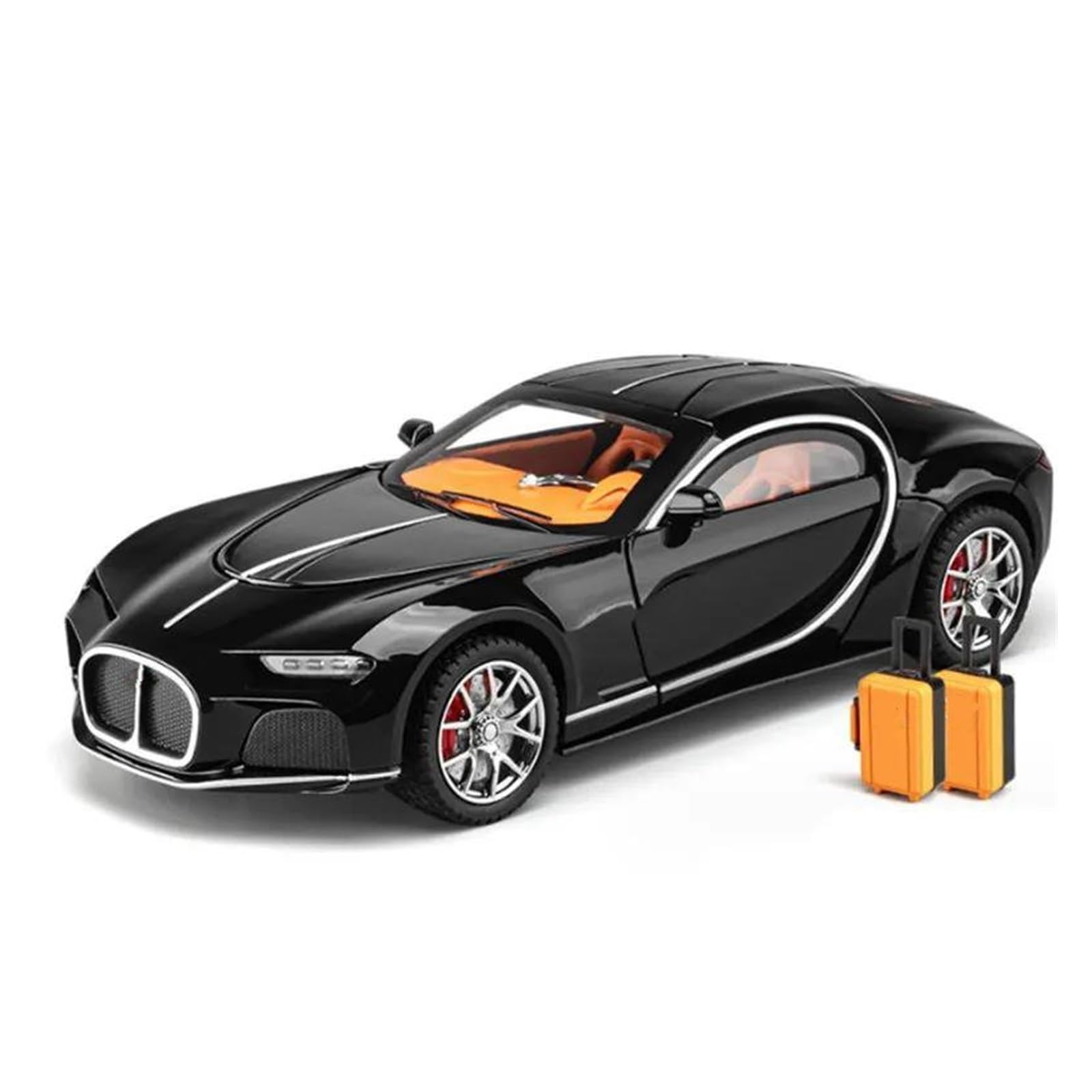 BANKOTO Diecast Car 1:24 For Bugatti For Atlantic Alloy Sports Car Model Diecasts Vehicles Hobbies Collections Collectible(B)