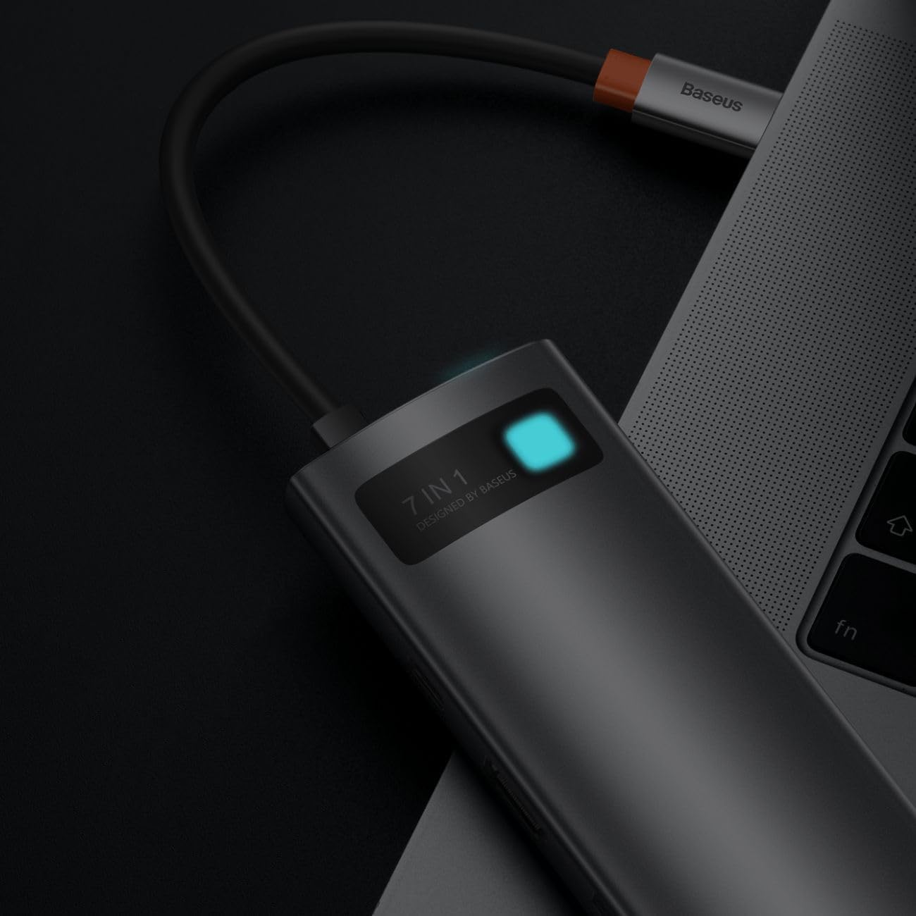 Baseus StarJoy 7 in 1 Multifonksiyonel Hub Adaptör-Uzay Gri