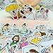 Produktbild 40 Stück niedlichen Cartoon Mädchen Scrapbooking Aufkleber Buch Student Kids Toys Notebook Label dekorative Aufkleber Papier Briefpapier