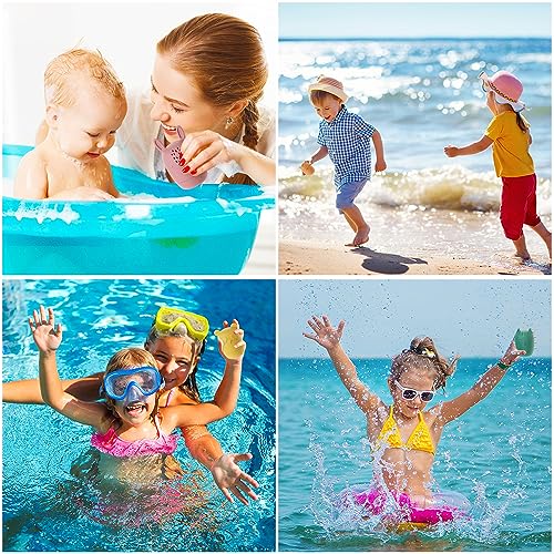 HOTUT Badewannenspielzeug,4 Stück Silikon Badewannen Spielzeug,BPA-Free Wasserspielzeug Baby,Süße Bade Spritztiere,Badetiere für Babys und Kleinkinder