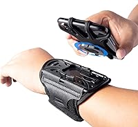 Vista 8 de Brazalete con soporte para teléfono para correr, desmontable y giratorio de 360°, con bolsillo para llaves para iPhone 16/15/14/13 Pro/12