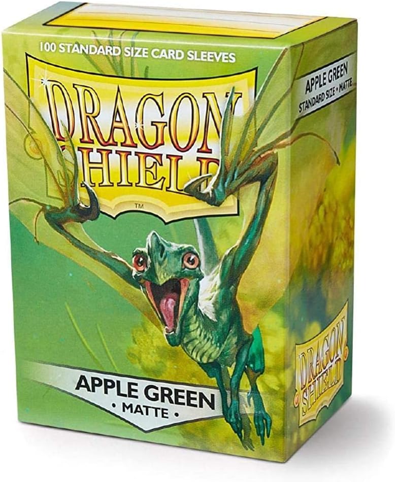 Dragon Shield Matte Apple Green Standard Size 100 ct Card Sleeves Individual Pack