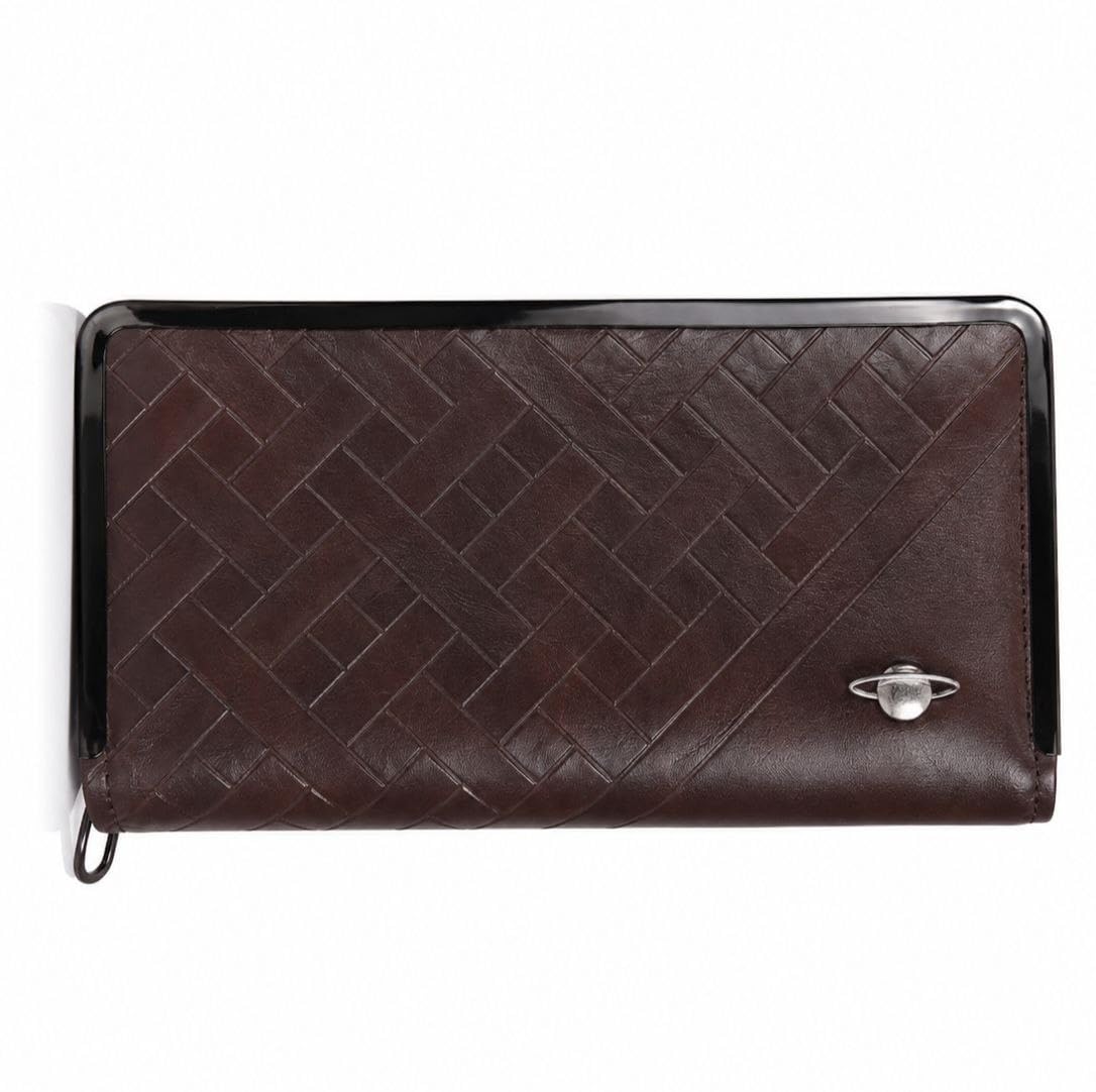 Women's Zip Around Wallet for Women | Long Clutch Wallet with Card Slots, Coin Pocket & Multiple Compartments | Premium Textured Design (Brown)-image-33
