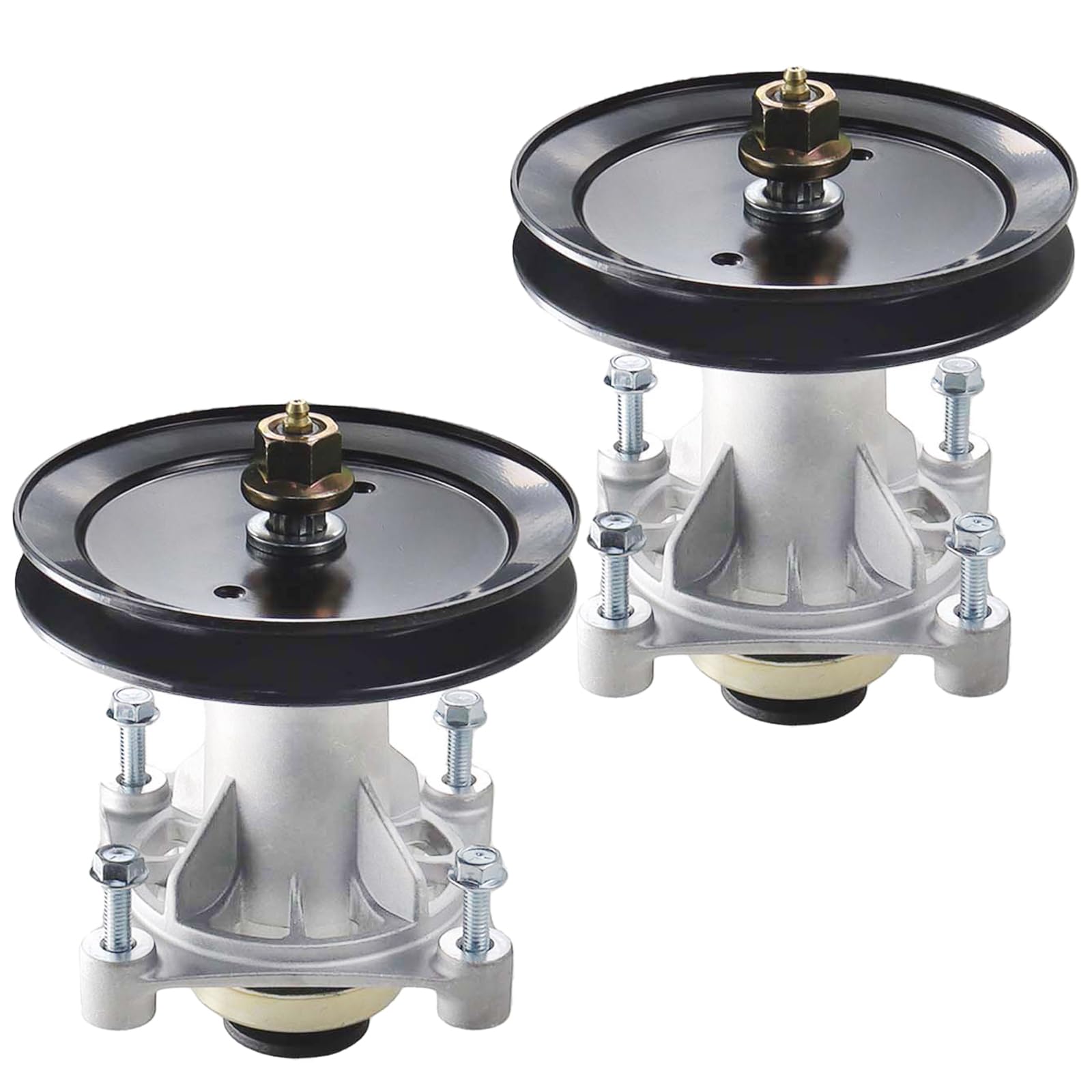 2 Pack 587819701 Spindle Assembly Kit with 195945 Pulley Replaces 187292, 192870, 187281, 587820301, 532187292, 539112057, 587125401, 587256401, 532187281, 532192870, 532192872, 587253301