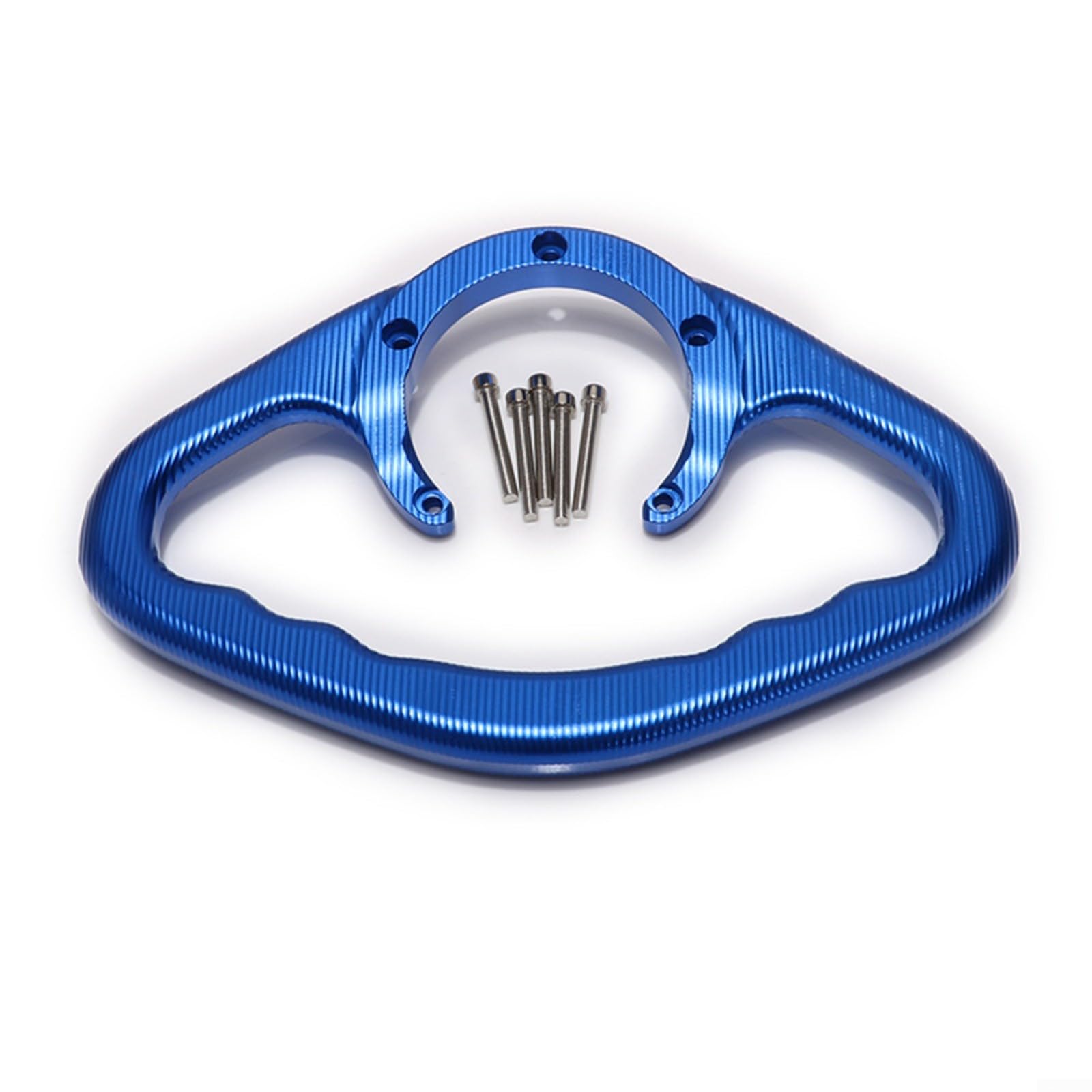 Poignée de réservoir de moto Barre de préhension de Sécurité Rail de Support passager pour Yamaha FZ1 FZ6 pour YZF R1 R6 MT-07 pour MT-09 Aluminium (Noir)
