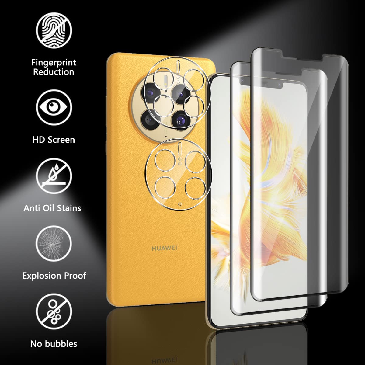 PELLICOLA in VETRO TEMPERATO per HUAWEI MATE 20X Protezione Schermo Display 20 X