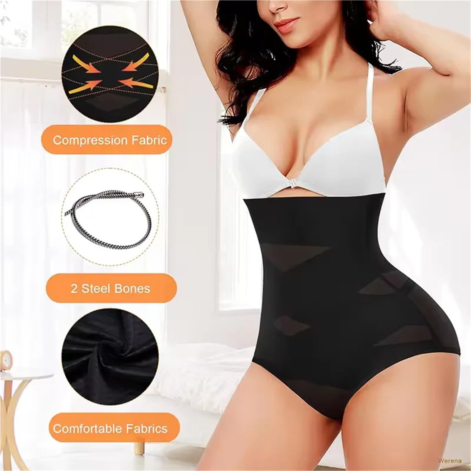 Guaina Contenitiva Donna Guaina Modellante a Vita Alta da Donna, Contenitiva, Modellante, a Rete Incrociata, Contenitiva, Modellante ...