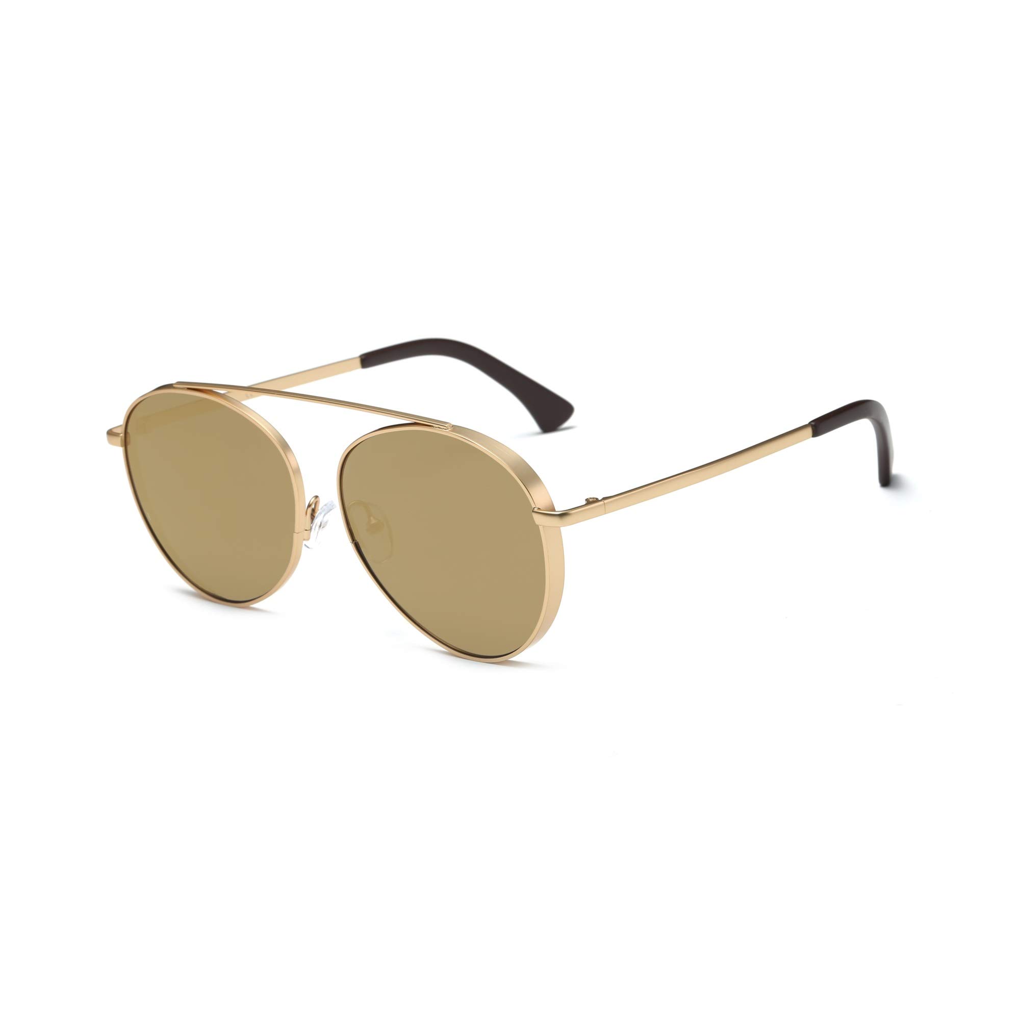 Classic Mirrored Aviator Sunglasses