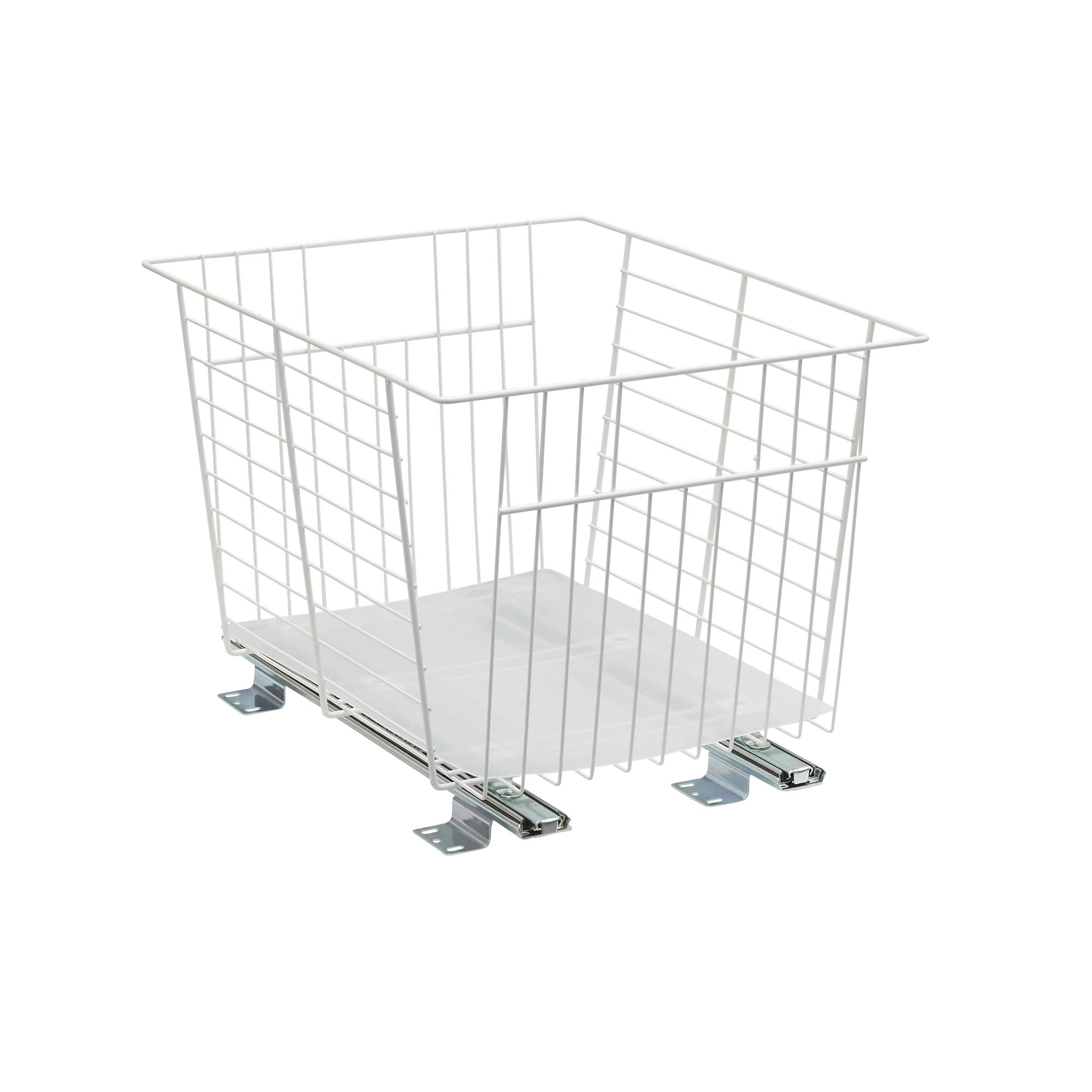 Household Essentials White Glidez Pull Out Organizer for Vegetables and Fruit, 13"