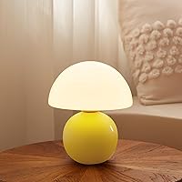 Vista 15 de Lámpara de Mesa con Forma de Hongo para Dormitorio, Lámparas Pequeñas de Escritorio para Mesita de Noche para Mesas de Noche de Sala de Estar
