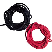 30 ft 10 Gauge High Temperature Wire 150 Degrees C Rated. UL and CSA Rated Silicone Rubber Insulated Cable Black and Red 15 ft of Each Color, Made in USA 30FT 10g Silicone Wire