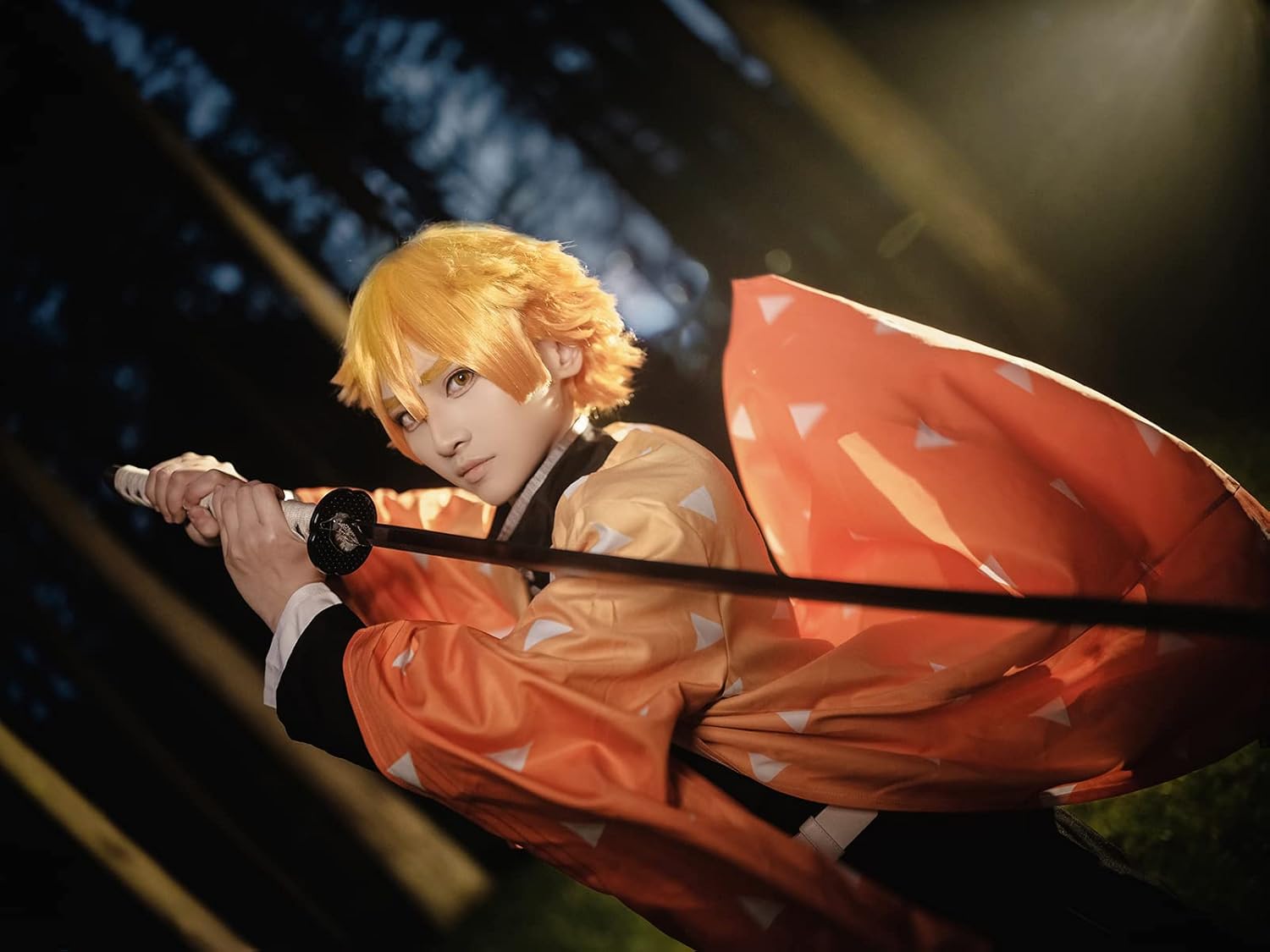 CR ROLECOS Tanjirou Zenitsu Giyuu Cosplay Costume Anime Cosplay Kimono Outfit - Image 3