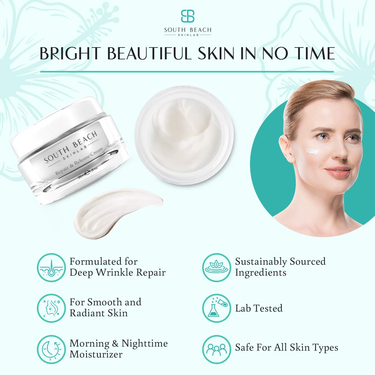 Buy South Beach Skin Lab Repair And Release Cream 1 Oz Doctor Formulated To Fight Stubborn Fine Lines Wrinkles Lab Tested For All Skin Types