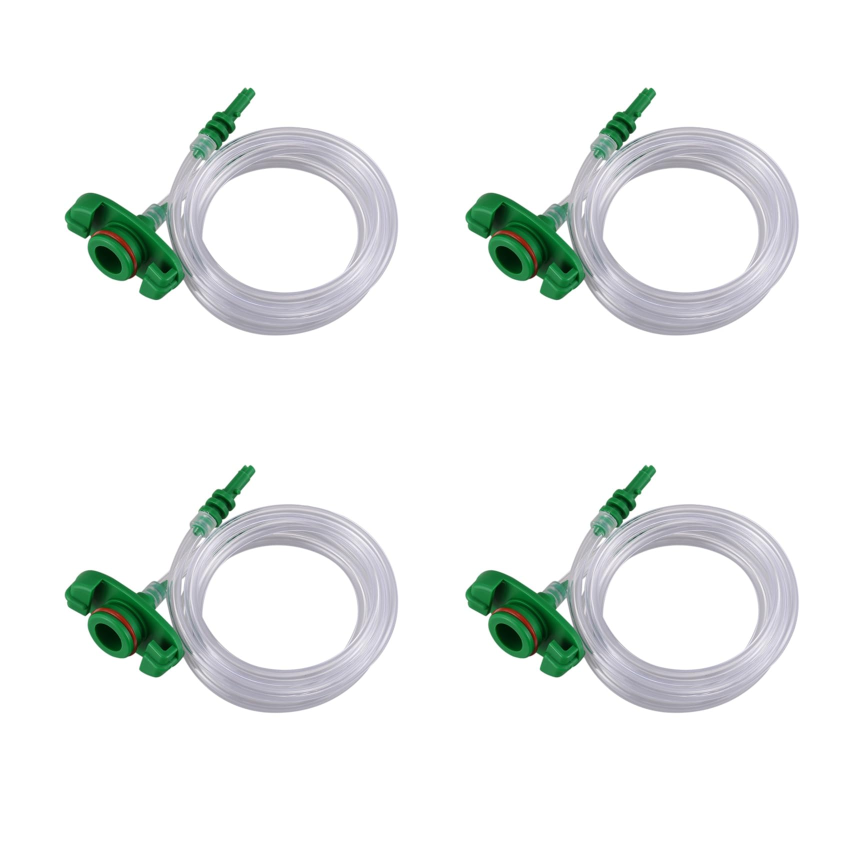 Terpovery 4X 30CC-50CC Plastic Transparent Air Tubing Glue Dispenser Syringe Adapter