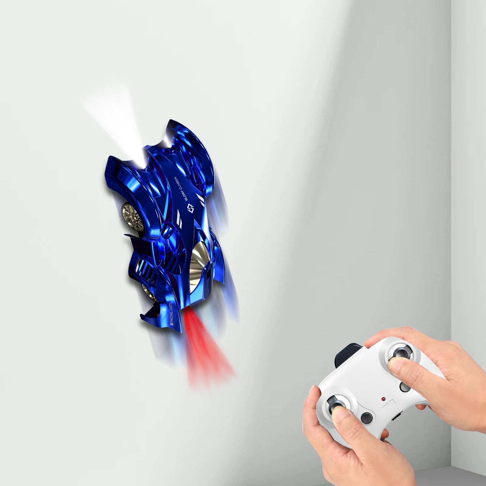 7JI Op afstand bestuurde klimmachine voor aan de muur, auto, elektrisch speelgoed zonder zwaartekracht, RC Drift Auto, 360° draaibaar klimmen met ledverlichting, feestcadeaus voor familie en vrienden