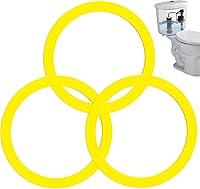 Vista 1 de Sello de válvula de descarga para Kohler, set de 3 piezas mejoradas de silicona para reemplazo de tanque de inodoro, piezas de repuesto para kit