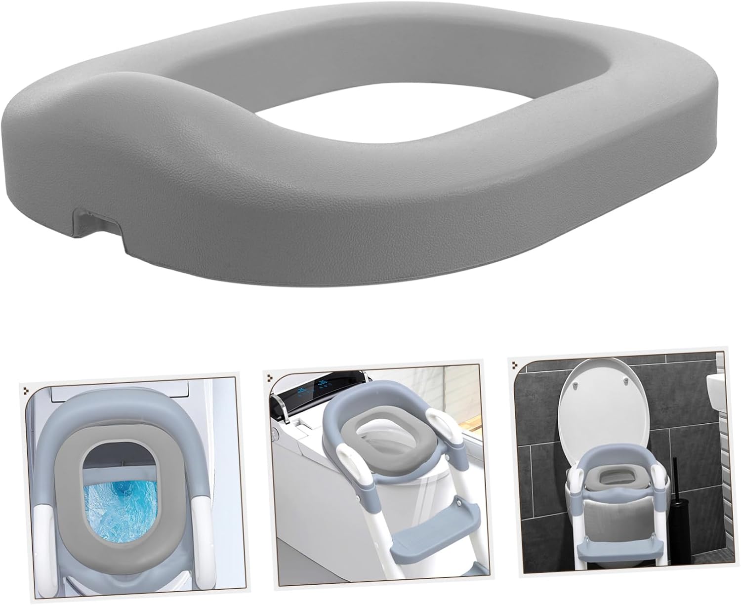Toilet Seat Cover Boys and Girls Potty Training Pad Portable Bathroom Accessory Toilet Seat Riser Mat Soft Pu Material